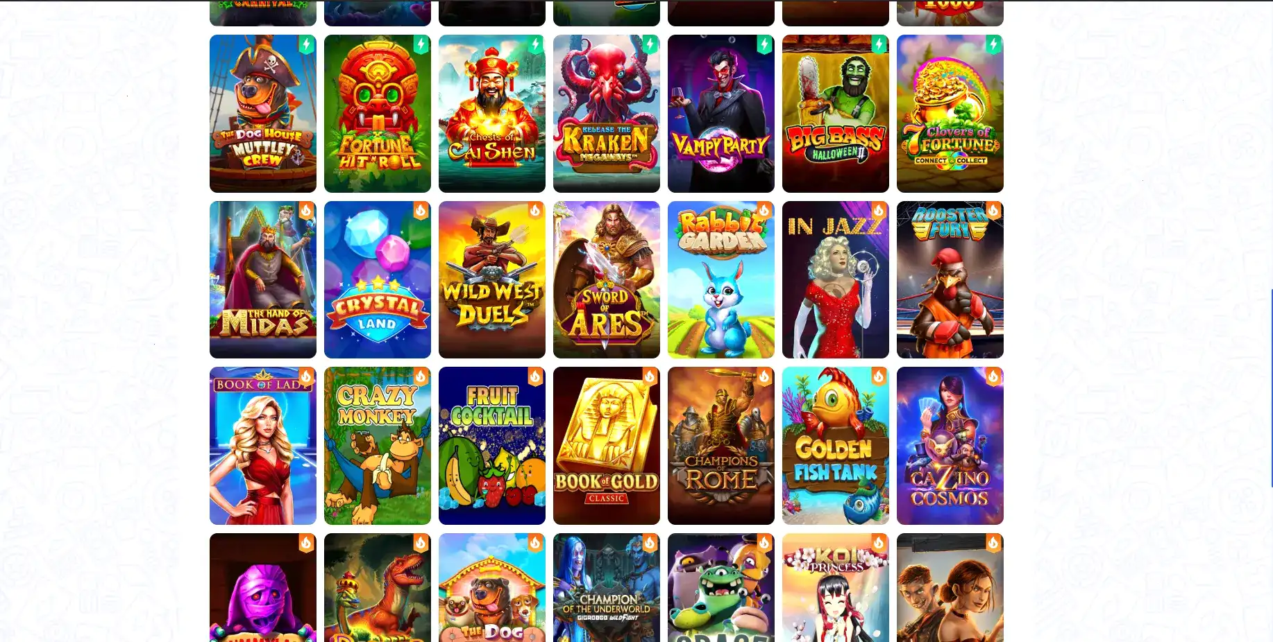 Tip Top casino интерфейс и слоты